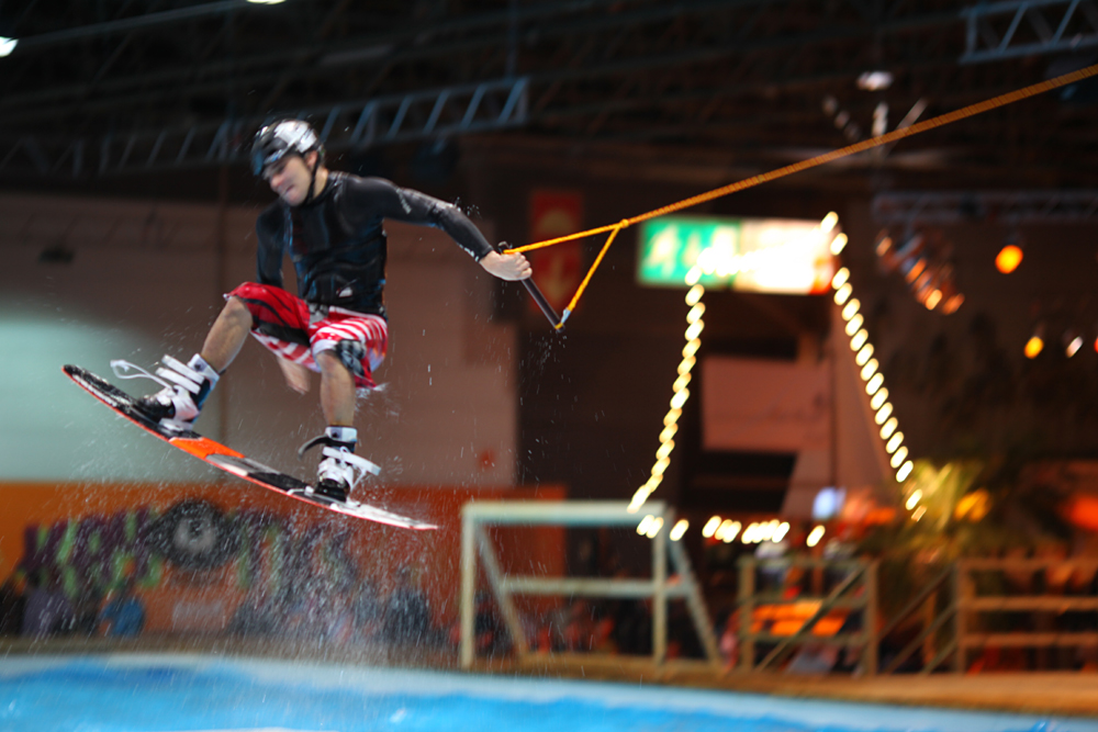 Kitesurfer auf Boot D&uuml;sseldorf 2012