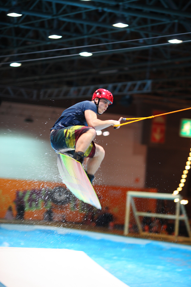 Kitesurfer auf Boot D&uuml;sseldorf 2012