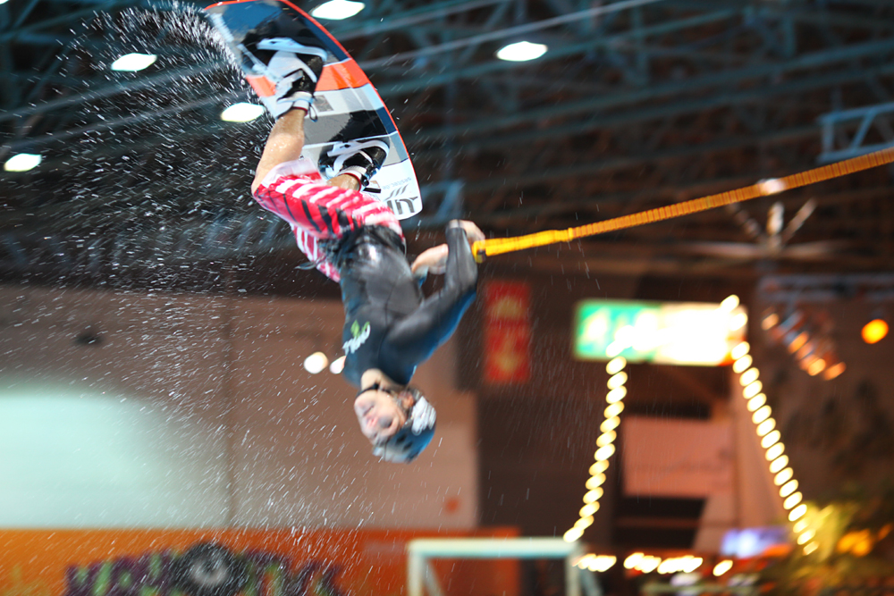 Kitesurfer auf Boot D&uuml;sseldorf 2012