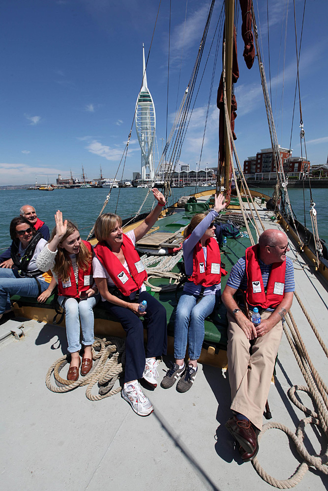 am Aussichtsturm in Portsmouth