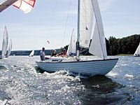 Folkebootregatta auf dem M&ouml;hnesee 2001