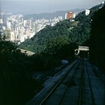 Zahnradbahn auf den Victoria Peak