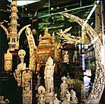 Kostbares Elfenbein in der Chinatown