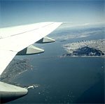 Blick auf SF beim R&uuml;ckflug