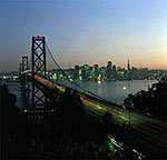 Blick von Oakbaybridge auf Downtown