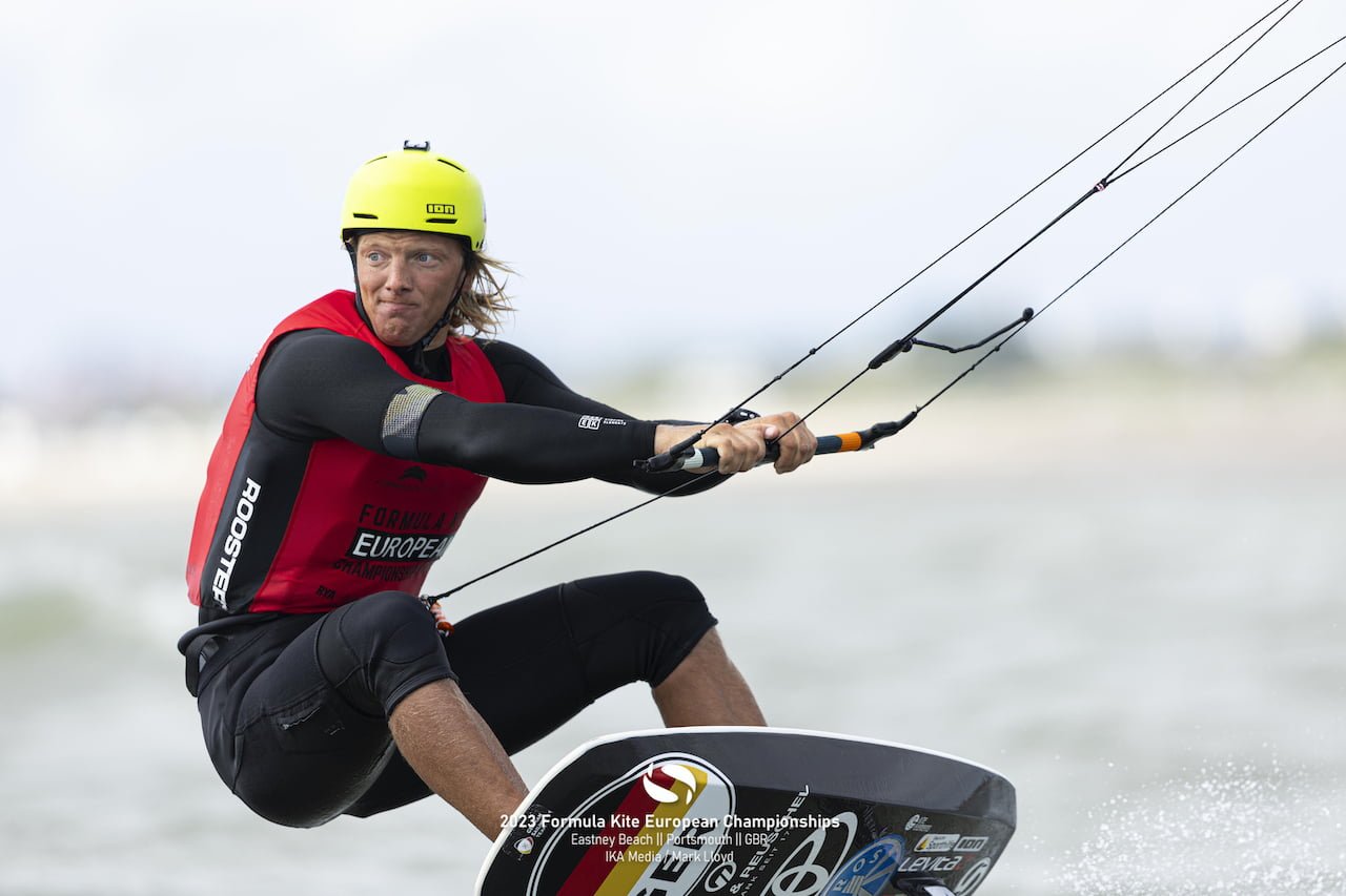 Formula Kite European Championships 2023 Jannis Maus GER 4.Platz Aldridge und Pianosi holen Gold für GBR und ITA