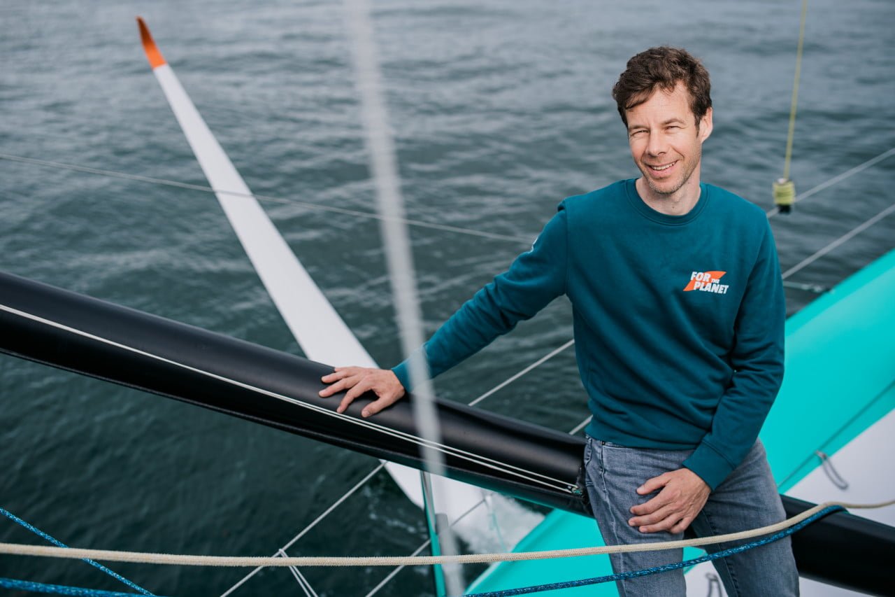 Transat Jacques Vabre 2023: ANTOINE KOCH CO-Designer der beiden führenden Boote und segelte die IMOCA, das Derzeit auf dem 3.Platz liegt