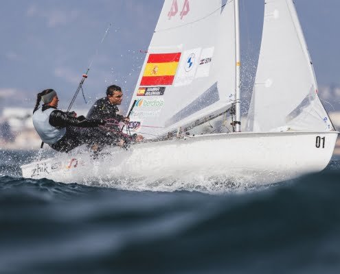 470 World Championship Mallorca 2024 Spanien stürmt an die Spitze ESP 44